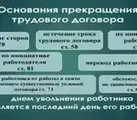 Прекращение трудовых отношений: основания и условия расторжения трудового договора